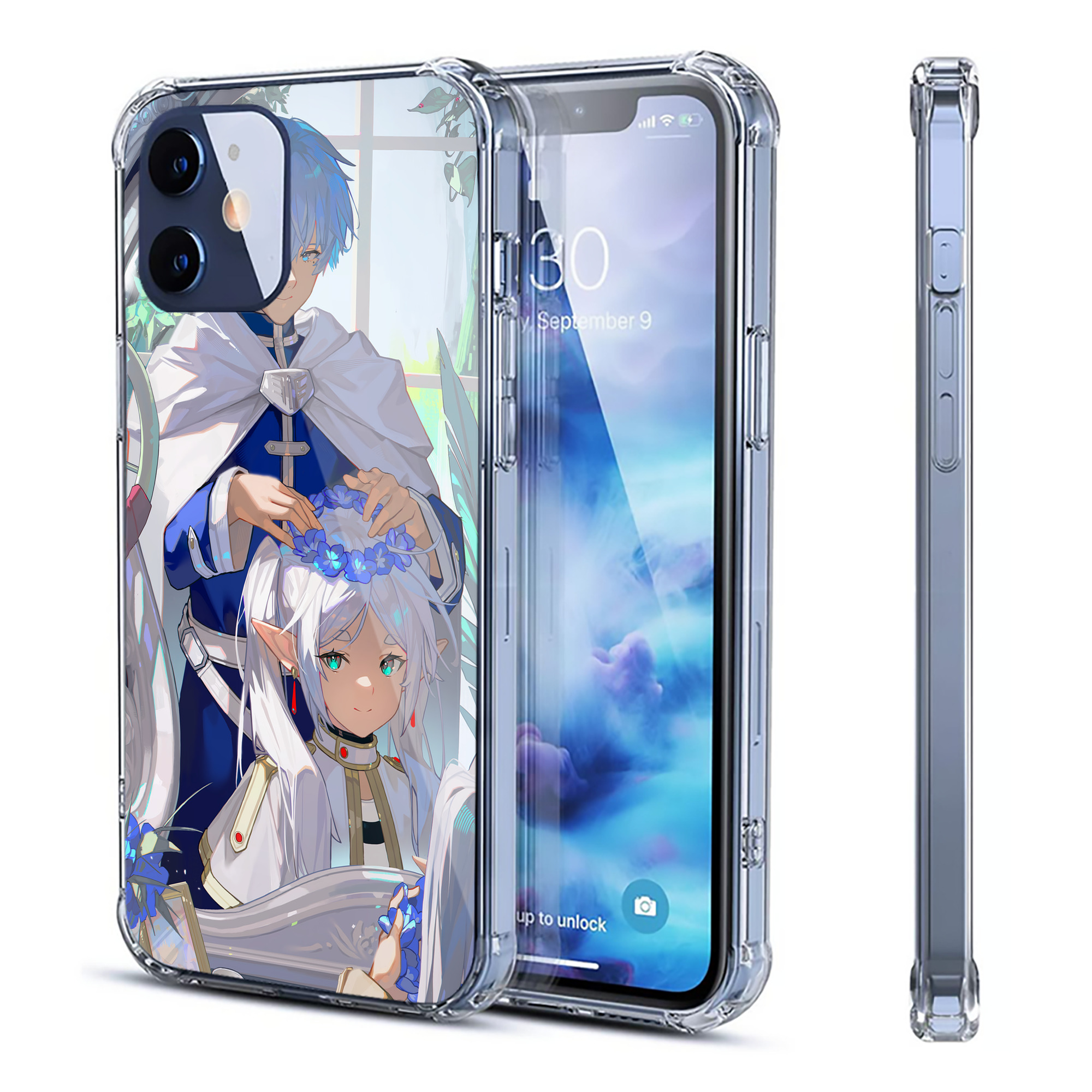 （画像用） 葬送のフリーレン Frieren 【iPhone 12シリーズ対応】透明スマホケース（クリアソフトケース）